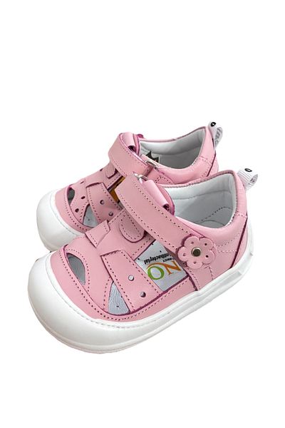 NİNO BEBE Nino Bebe Genuine Leather Orthopedic Sole Baby Girl Summer First Step Shoes