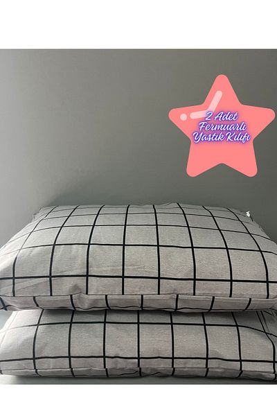 Belsina Home Cotton 2 Pieces Zippered 50x70 Pillow Case