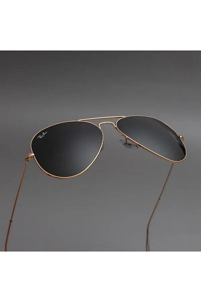 Ray-Ban Classic Aviator Sunglasses Gold Green RB3025 L0205 Size 58