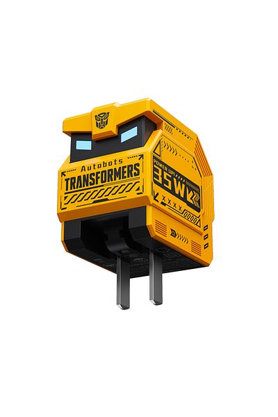 transformers 35w Charging Plug Yellow 35w Pd Fast Charger Tf-k21 Gan Usb A Type C Dual Port Fast C
