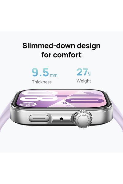 Huawei Watch Fit4 Smart Watch, 1.82” Display, 100+ Sports Modes, up to 10-Day Battery Life, , Purple
