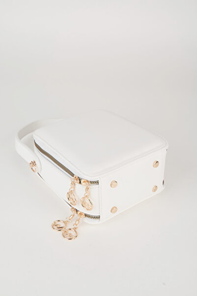 Vivaq Жіноча сумка Hazer біла з 3 відділеннями, підкладкою, штучною шкірою, регульованими ременями, застібкою-блискавкою, ручками та ременем через плече.