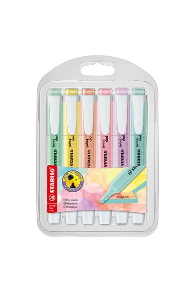 Stabilo - Marker Pen - Swing Cool - Pack of 6 - Assorted Colors