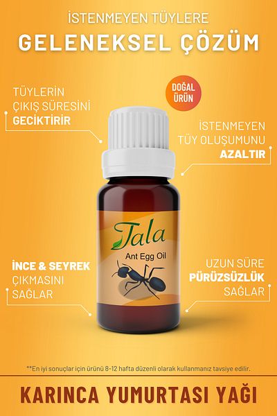 Tala Hair Reducing and Depilatory Ant Egg Oil Hair Slimming 3 Pieces