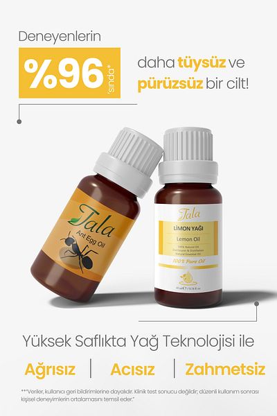 Tala 100% Pure Lemon Oil - Hair Removal and Reducing Ant Egg