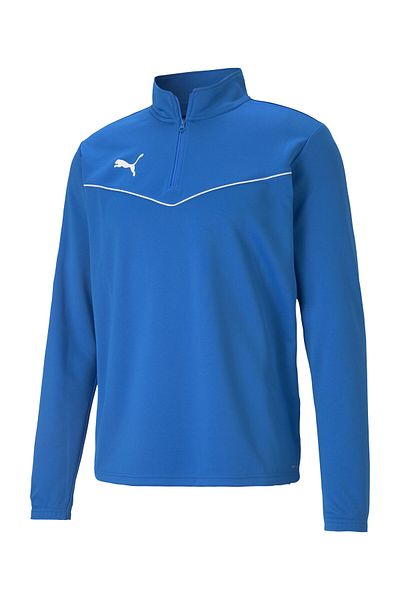Puma Pánské fotbalové tréninkové tričko Teamrise 1/4 na zip s dlouhým rukávem65739402 modré