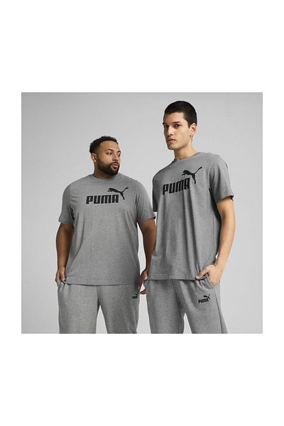 Puma Středně šedé tričko s logem Ess č. 1