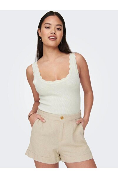 ONLY Jdynanna S/L Scallop Edge Top Knt Noos