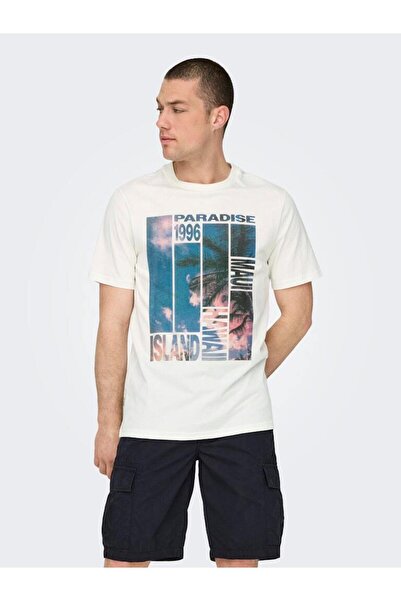 Only & Sons Male circular knit t-