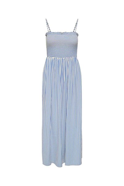 ONLY فستان ONLBARI STRAP SMOCK MOCH WVN