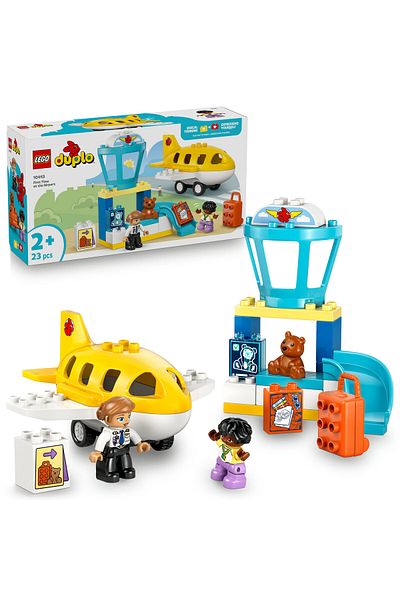 LEGO ®   Duplo ®   Town First Airport Experience 10443 - 2+ Educational Toy Construction Set (23P)