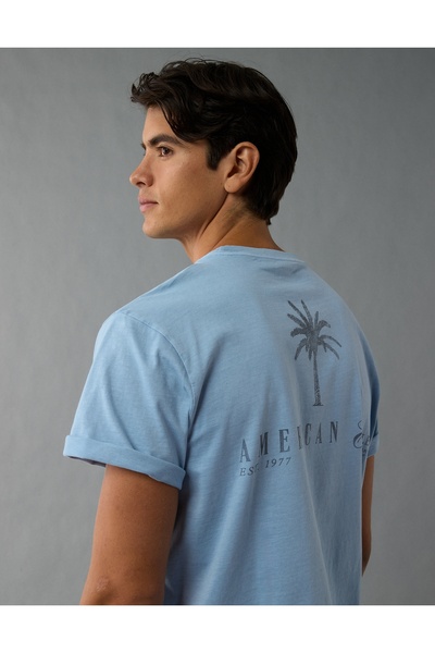 AMERICAN EAGLE Ae Maui Short Sleeve Graphic T-Shirt