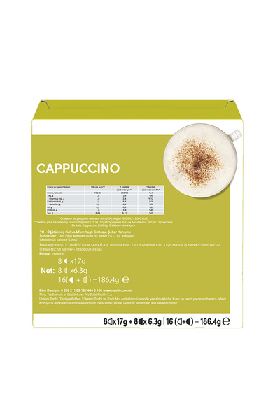 Nescafe Dolce Gusto Coffee Cappuccino 16 Kapsül X 3 Adet