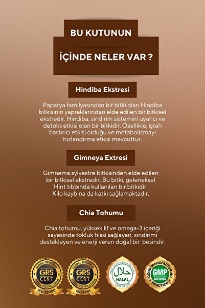 VitaCeel Hindiba Kahvesi Gimneya, Chia Extract, L-Karnitin İçeren Detox Kahve-Yumuşak İçim-120 gr