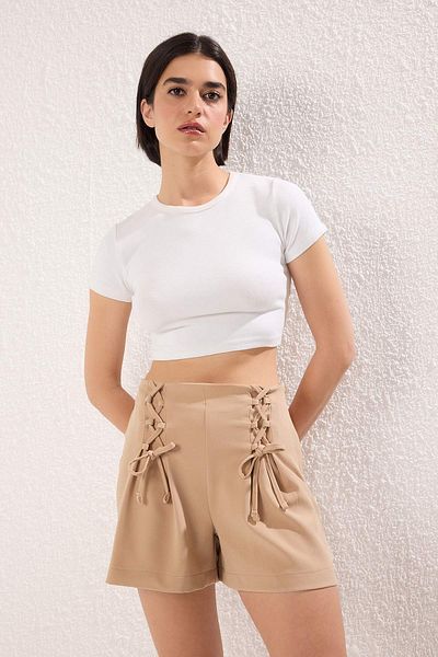 Trendyol Collection Lace Detailed Mini Short Skirt Twoss25Sr00221