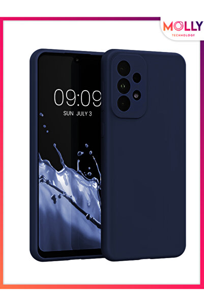 Molly Samsung Galaxy A33 İçin Gece Mavisi Guardian Mat Silikon Kılıf