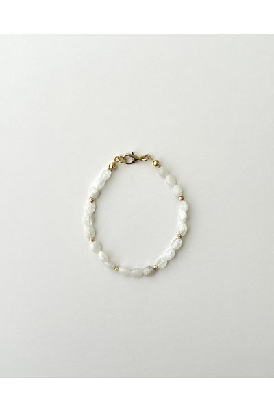 eyla collection Natural Moon Stone Bracelet – Feminine Energy Stone – Peace Stone - Handmade