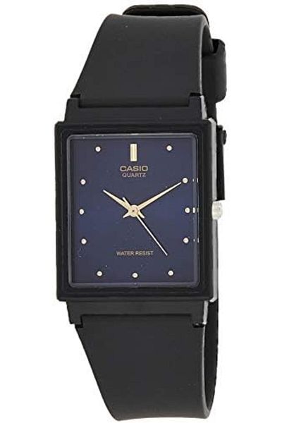 Casio Unisex Analog Casual Watch MQ-38-2ADF, Blue Dial with Black Strap