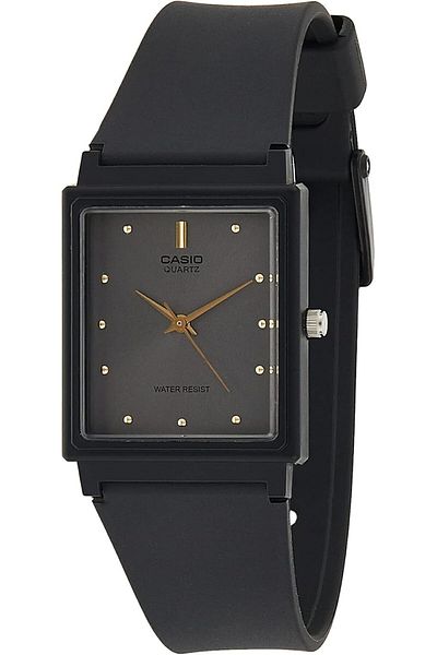 Casio Unisex Analog Resin Strap Watch MQ-38-1A with Black Dial