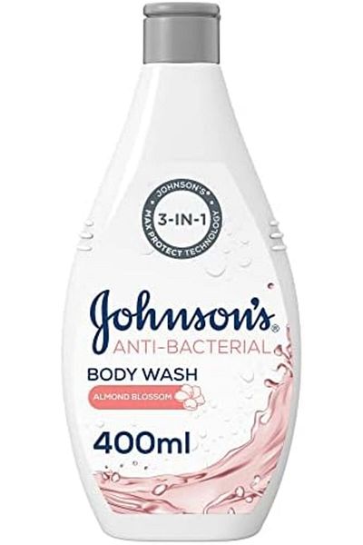 Johnson 's Body Wash, Antibacterial, Almond Blossom, 400ml