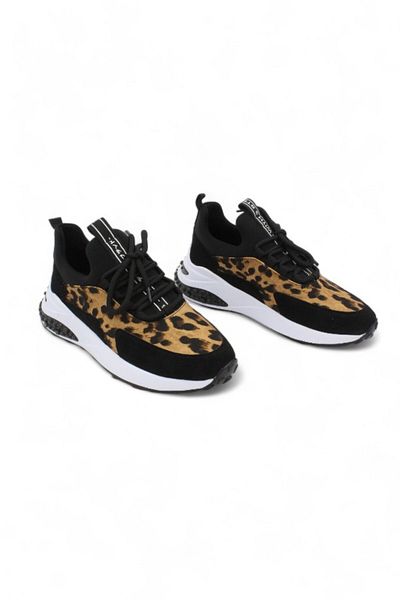 ENDİCAN 647 023 Women's Sports Shoes Black Leopard
