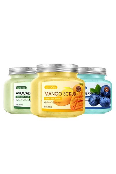 SADOER Body Scrub Set - Discover the ultimate pampering experience with our trio of luxurious body scrubs.