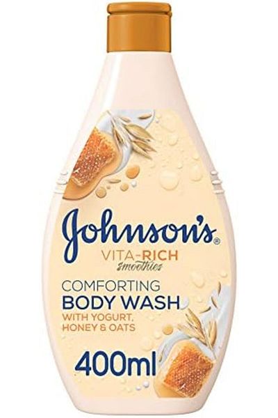 Johnson 's Vita-Rich Body Wash, Smooth, Relaxing Shower Gel, Yogurt, Honey, and Oats - 400ml
