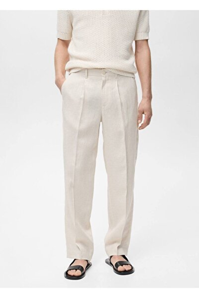MANGO Man 100% Linen Culottes