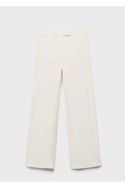 MANGO Woman Straight Cut Mid-Rise Pants