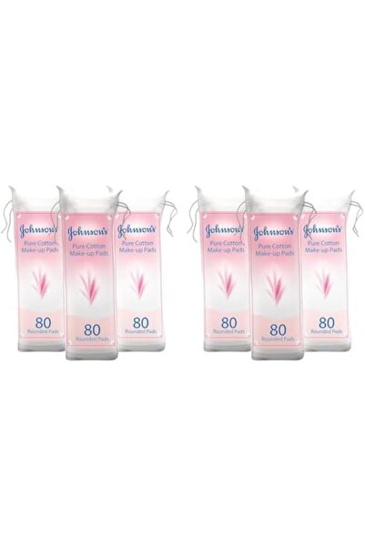 Johnson & Johnson مناديل إزالة المكياج للبالغين من جونسون، عبوة من 6 قطع × 80