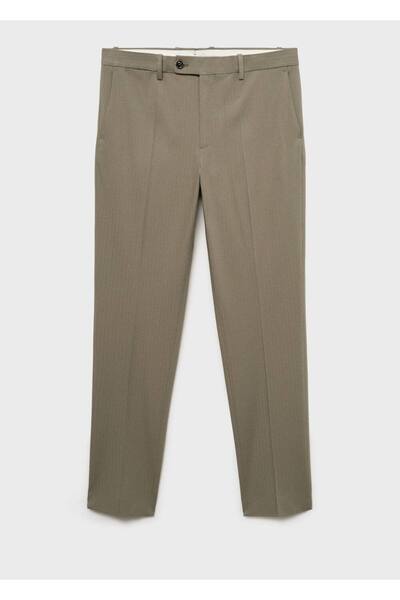 MANGO Man Dar kesim kumaş pantolon