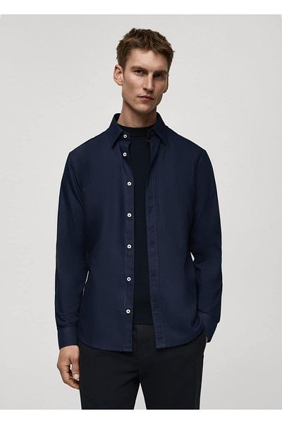 MANGO Man 100% Cotton Oxford Shirt