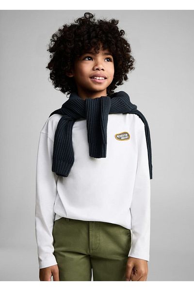 MANGO Kids Tricou din bumbac cu model