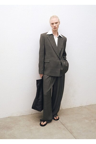 MANGO Woman Оувърсайз сако с двойно закопчаване