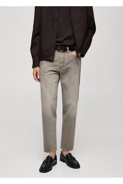 MANGO Man Cropped Tappered Fit Jeans