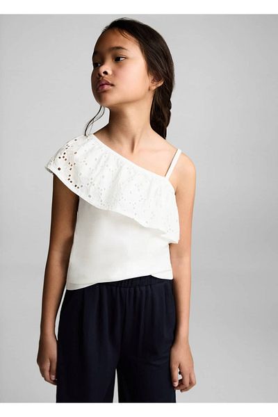 MANGO Kids Draped Culotte Pants