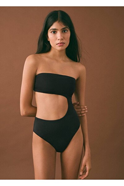 Mango Teen Asimetrik yırtmaçlı mayo