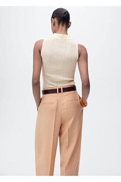 MANGO Woman Polo yaka triko bluz
