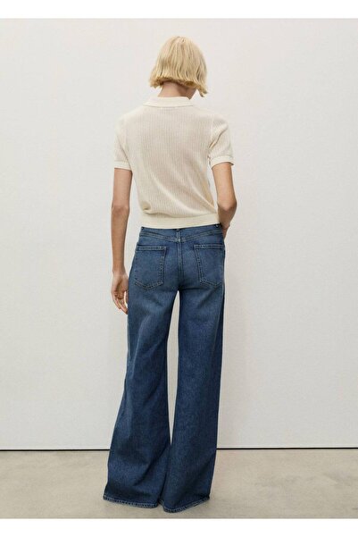 MANGO Woman Wideleg farmer magas derékkal