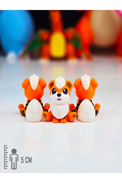 Suelo Butik Pokemon Growlithe Figure Pokemon Figure Toys 7 cm (1 Piece)