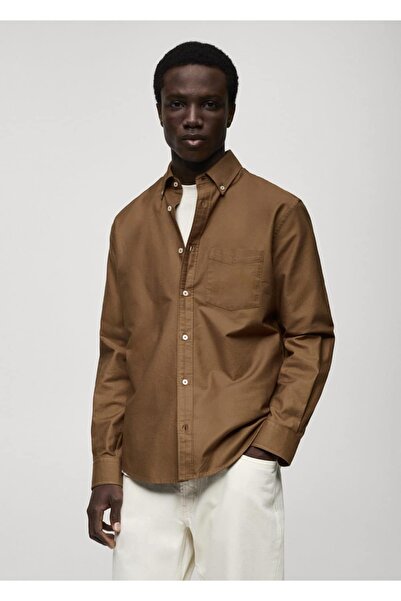 MANGO Man Πουκάμισο Oxford από 100% βαμβάκι