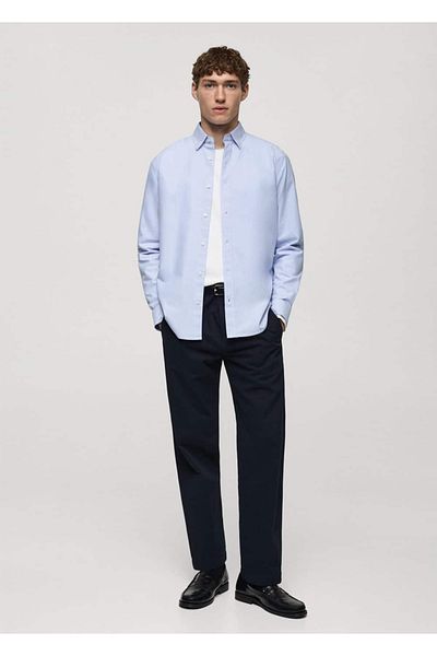 MANGO Man Cămașă Oxford 100% bumbac
