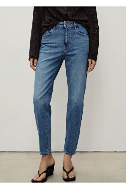 MANGO Woman Newmom comfort high-rise jeans