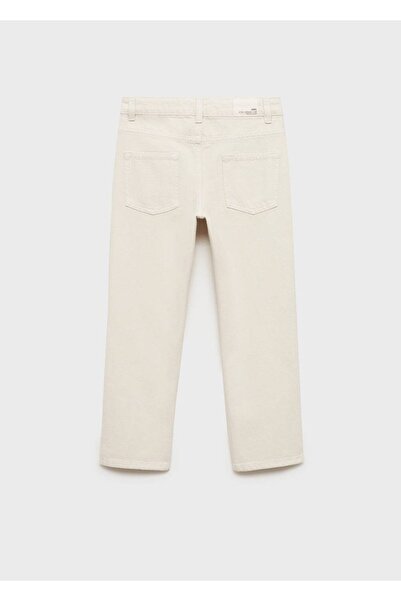 MANGO Kids Διακοσμητικό τζιν με σκισίματα και ίσιο κόψιμο