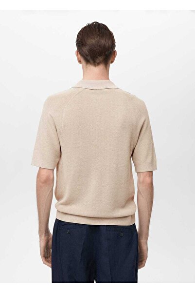 MANGO Man Molded Knitwear Polo Shirt