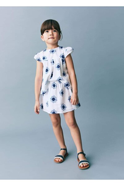 MANGO Baby Patterned cotton blouse