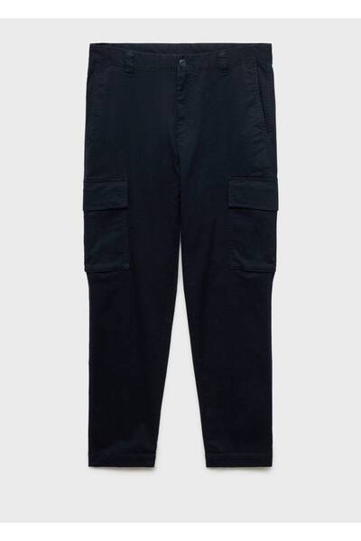 MANGO Man Regular kesim pamuklu kargo pantolon