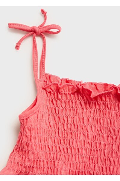 MANGO Baby Strappy smocked blouse