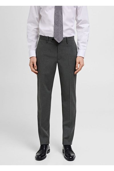 MANGO Man Slim Fit Fabric Trousers
