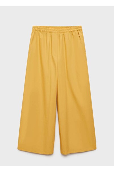 MANGO Woman Pamuklu culotte pantolon